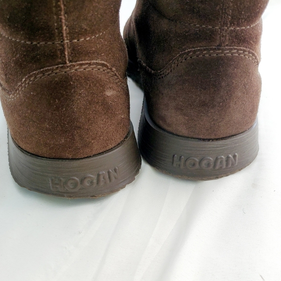 Ankle boots brown suede by  Hogan - Picture 9 of 15